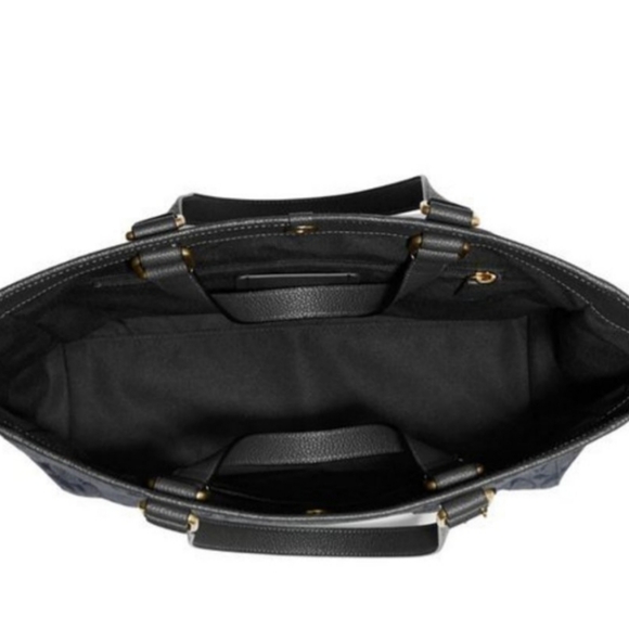 🎀NWT Coach Hudson Double Handle Tote In Signature Chambray 💖 - Picture 7 of 12